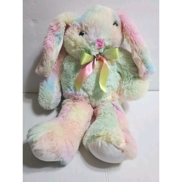 Bunny Goffa 18” Pastel Stuffed Plush Lovey, Bunny Rabbit - Picture 1 of 6